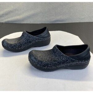 Crocs Dual Comfort Slip On Clogs Shoes Nursing Comfort Rubber Black Gray Size 8